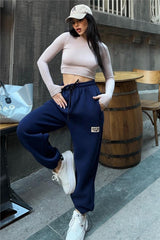 Navy Blue Women Sweatpants