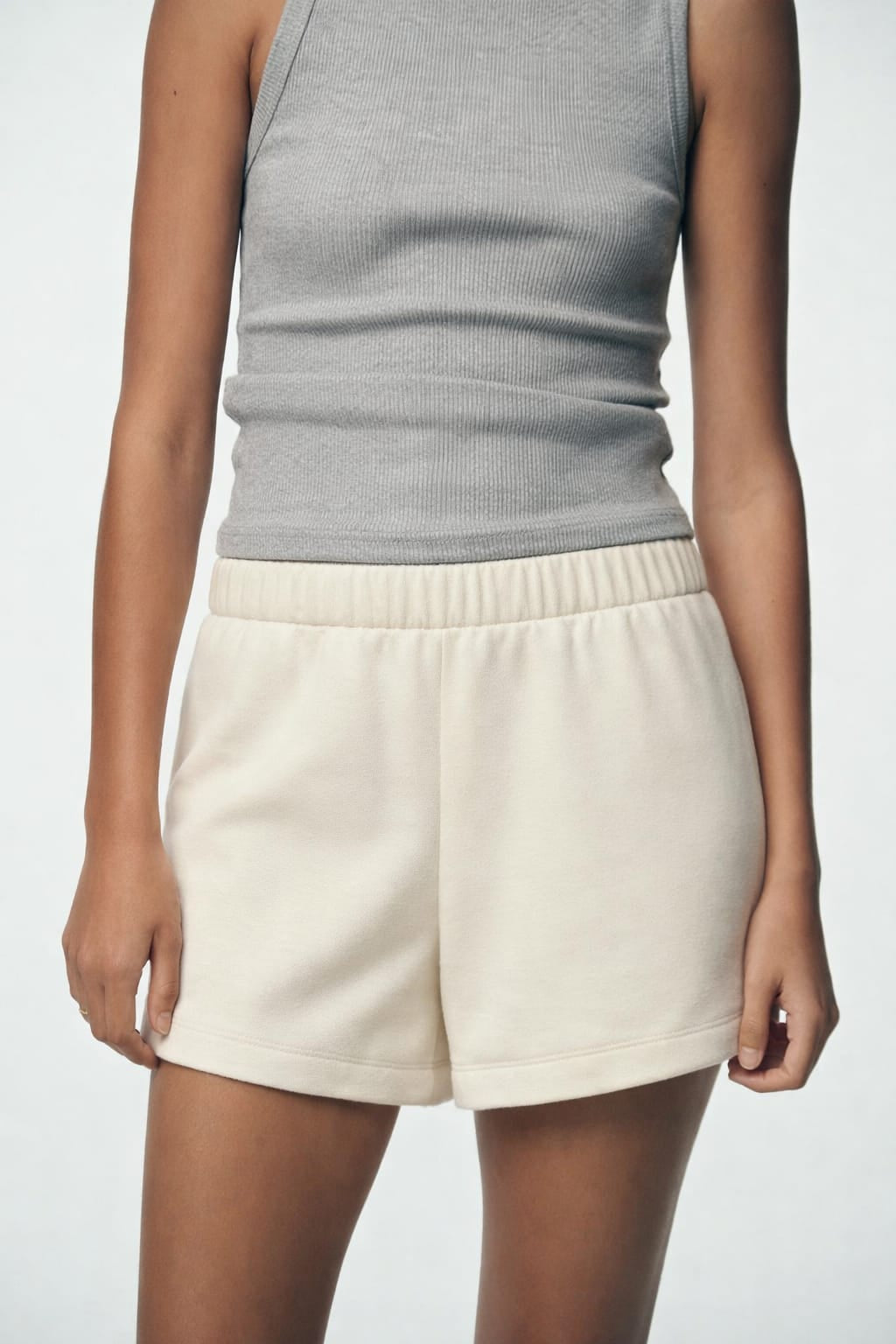 Ecru Women Shorts