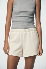 Ecru Women Shorts