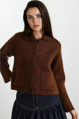 Bitter Brown Women Cardigan