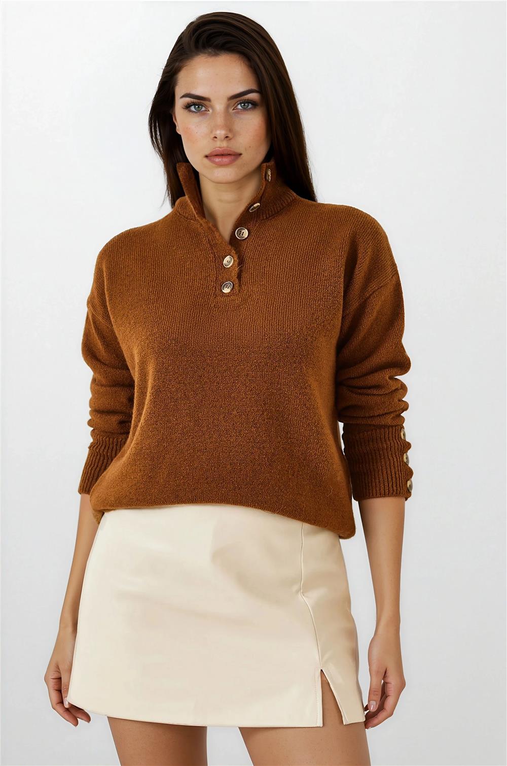 Bitter Brown Women Sweater