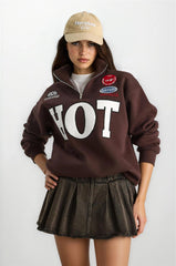 Bitter Brown Women Sweatshirt