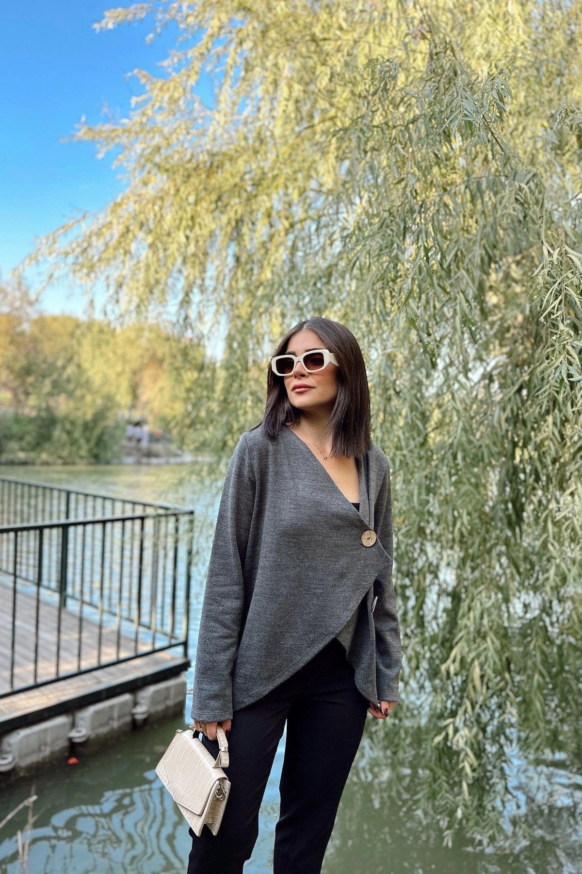 Anthracite Women Cardigan