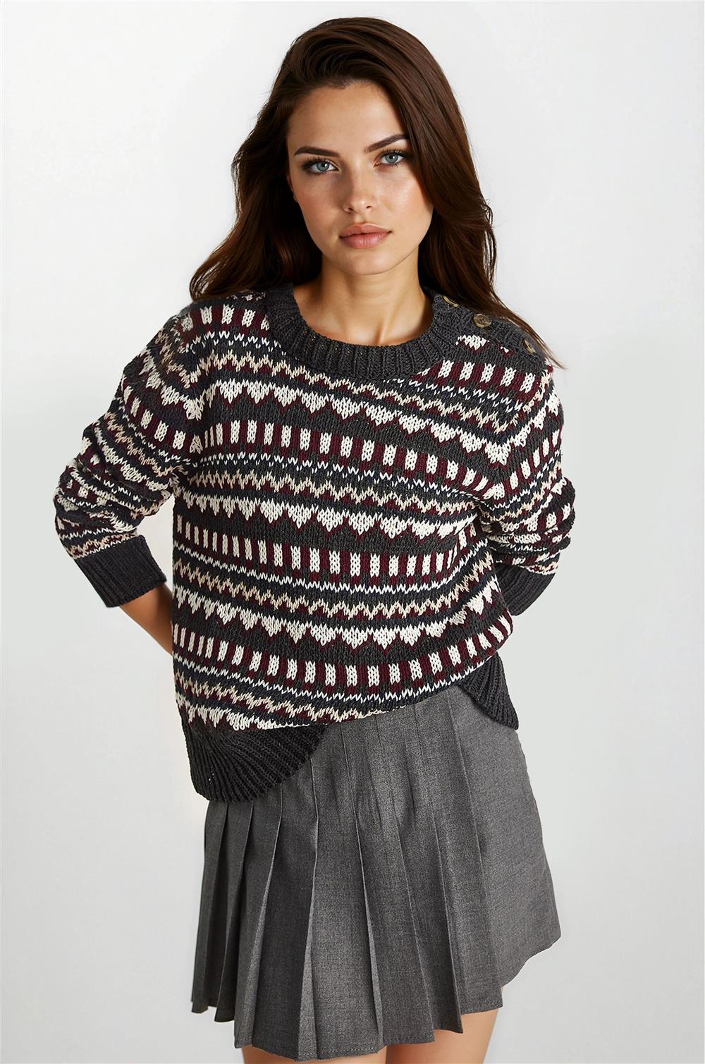 Anthracite Women Sweater