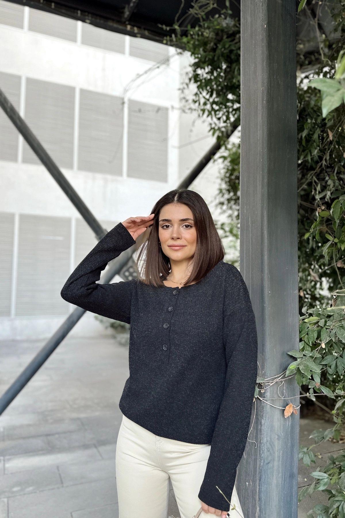 Anthracite Women Sweater