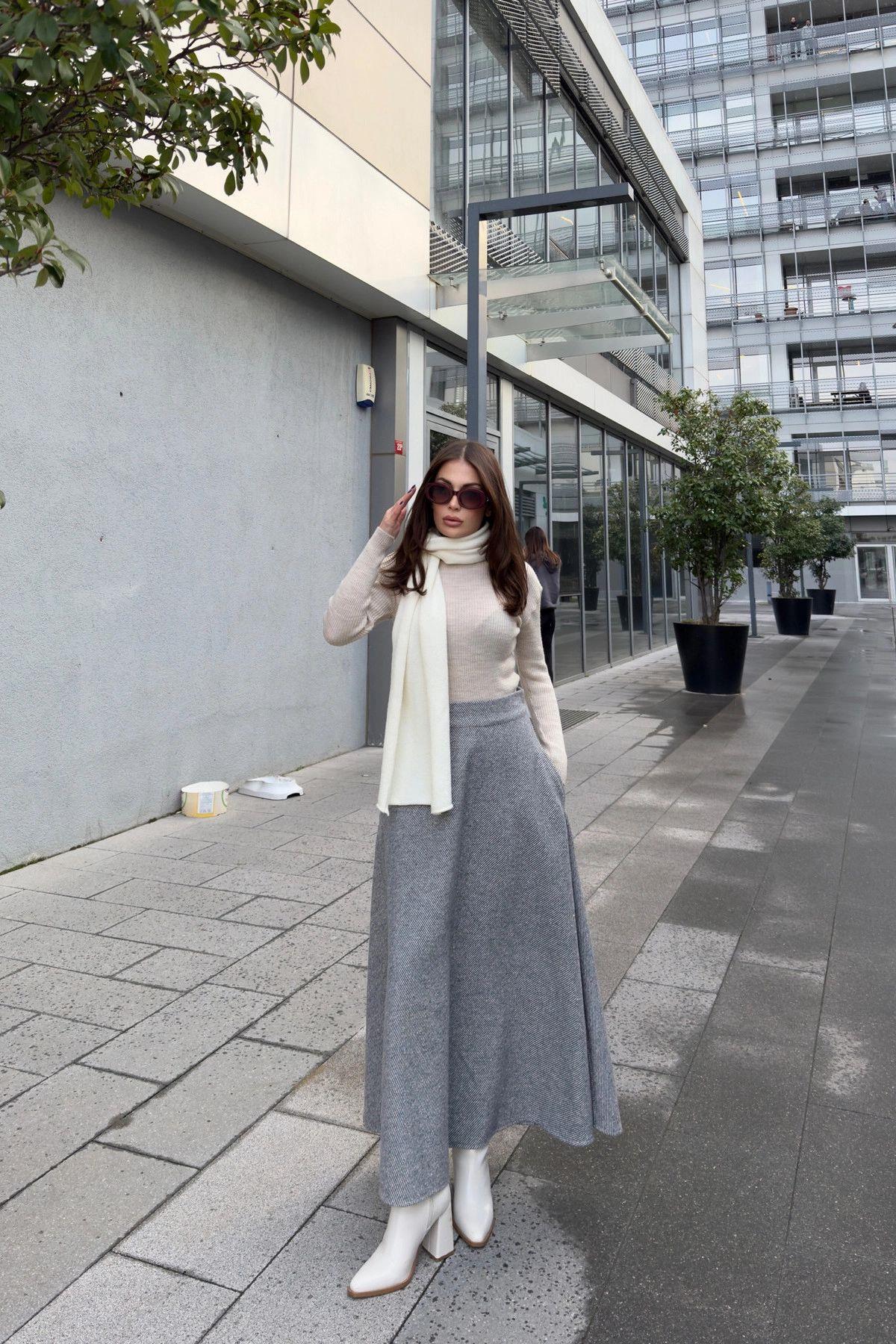Anthracite Women Skirt