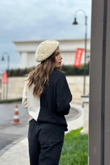 Anthracite & Mink Women Sweater
