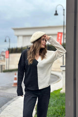 Anthracite & Mink Women Sweater