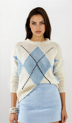 Baby Blue Women Sweater