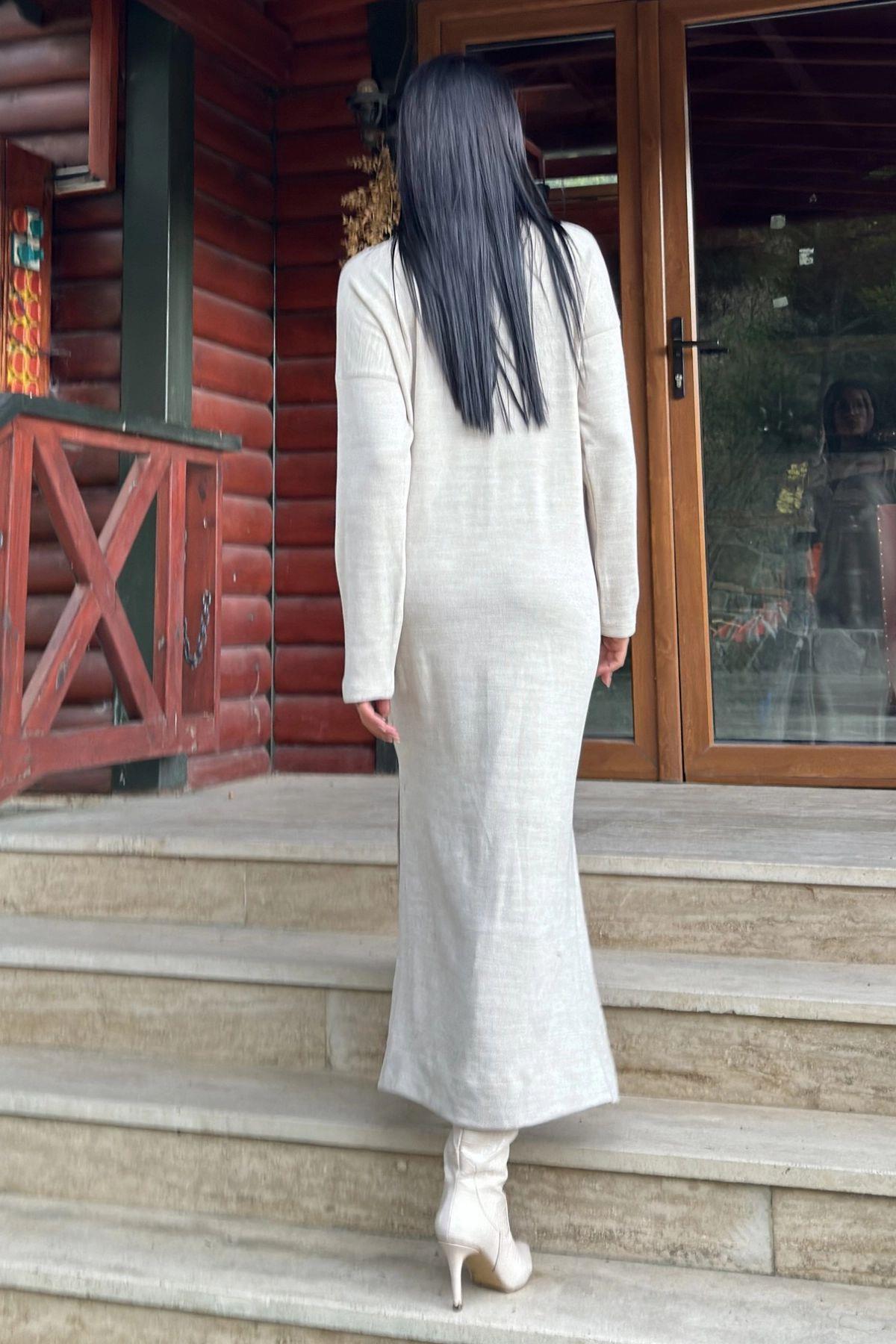 Beige Women Dress