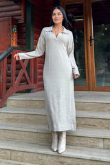 Beige Women Dress