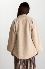 Beige Women Coat
