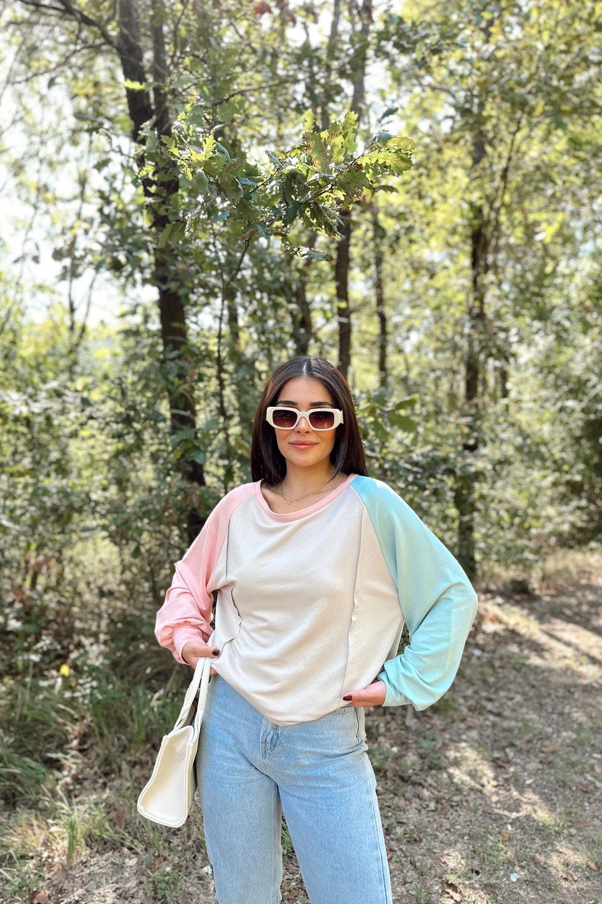 Beige Women Sweatshirt