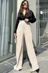 Beige Women Pants