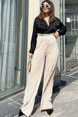 Beige Women Pants