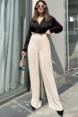 Beige Women Pants