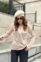 Beige Women Blouse