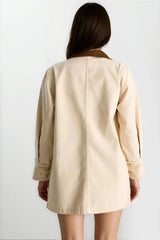 Beige Women Jacket