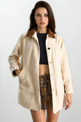 Beige Women Jacket