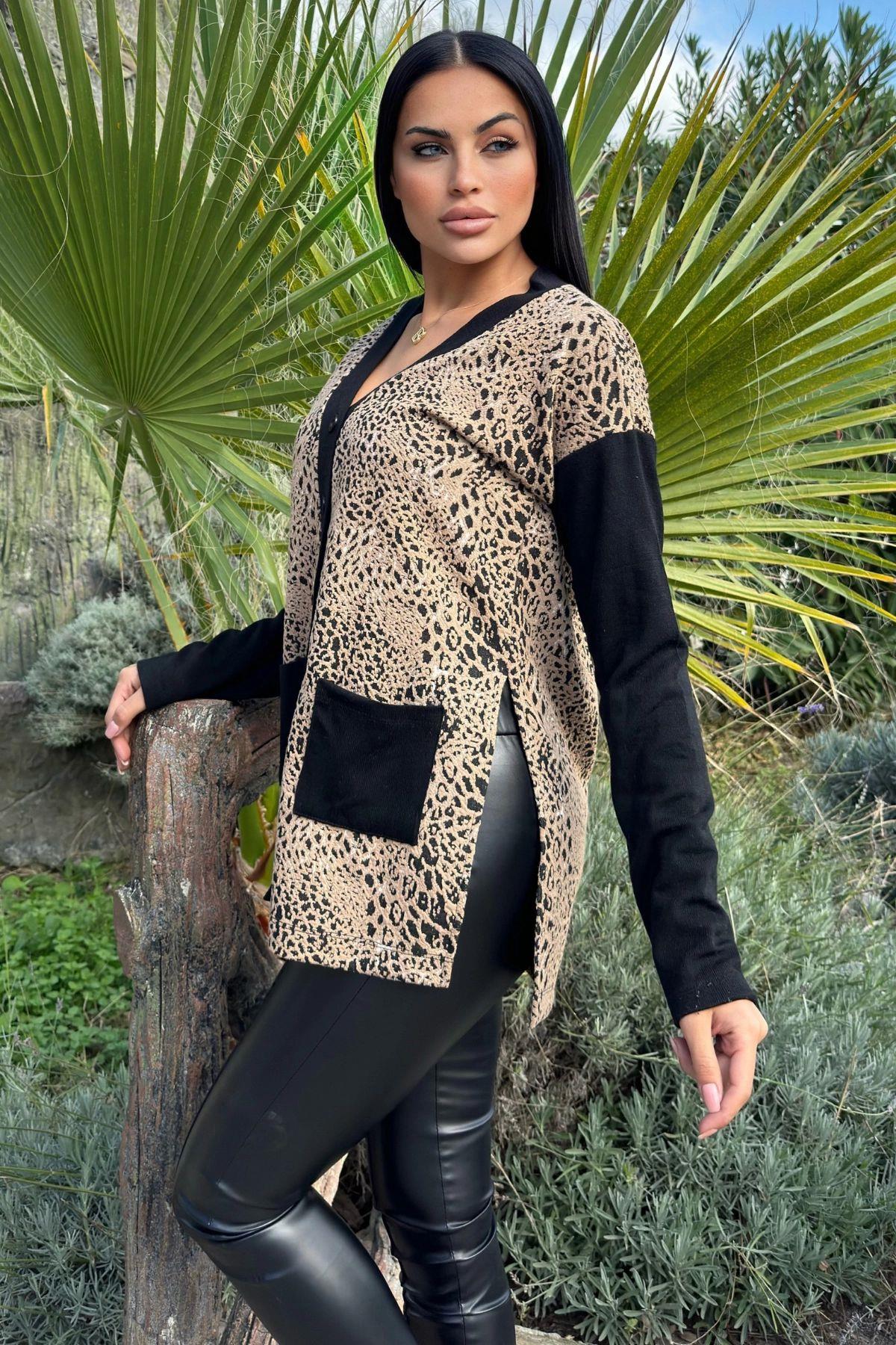 Leopard Women Cardigan