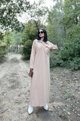 Beige Women Dress