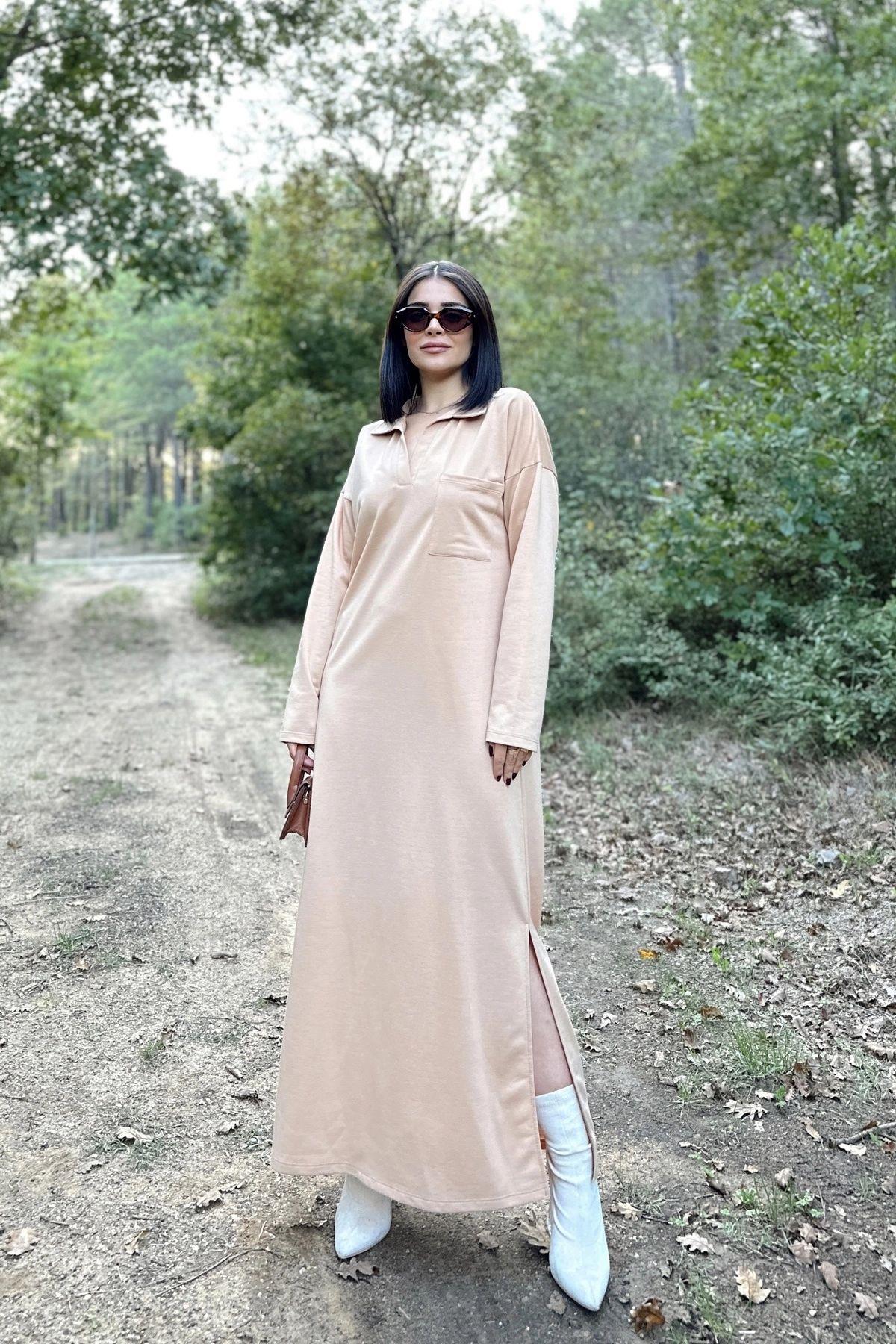 Beige Women Dress