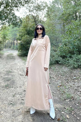 Beige Women Dress
