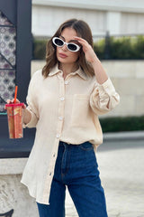 Beige Women Shirt