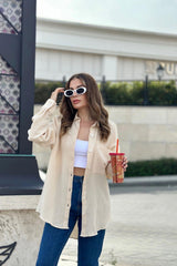 Beige Women Shirt