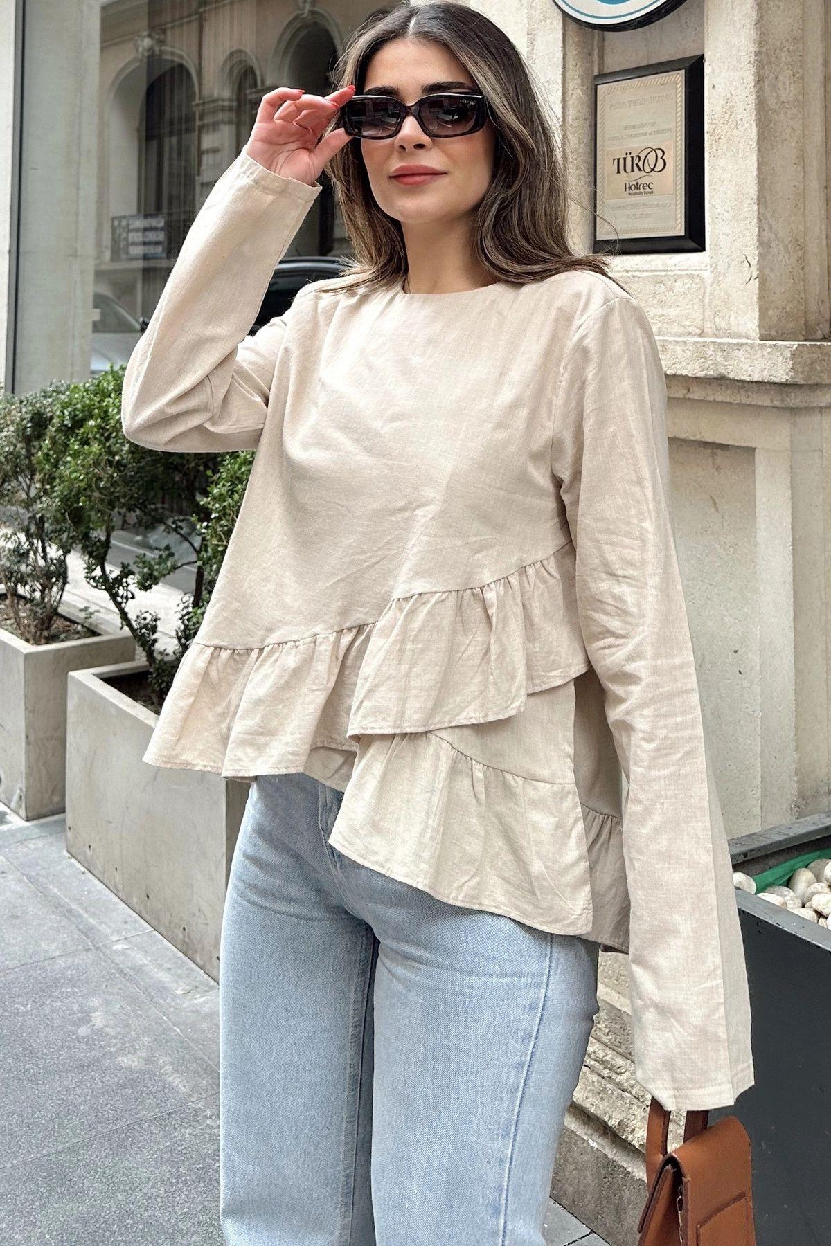 Beige Women Blouse