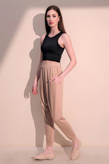 Beige Women Pants