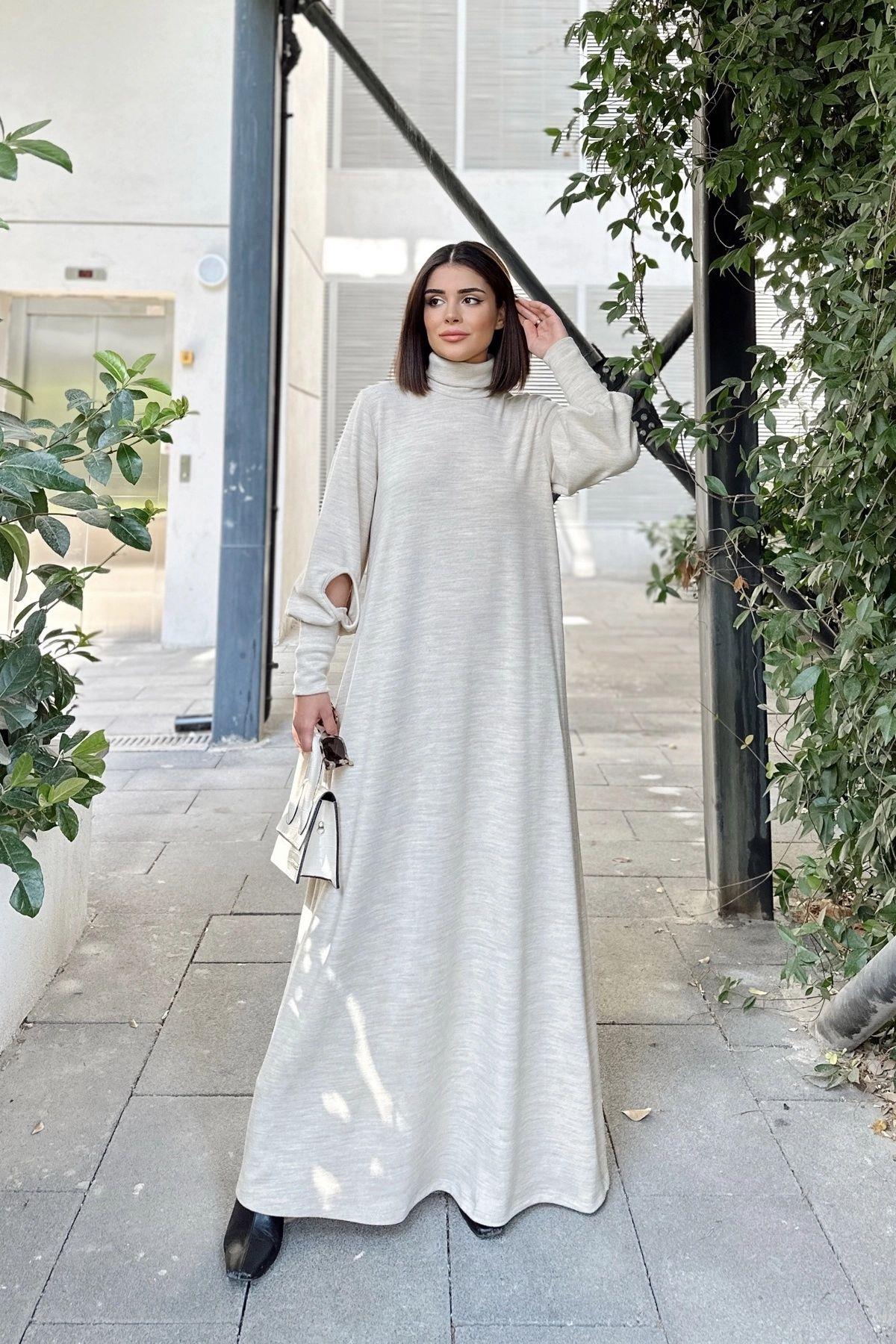 Beige Women Dress