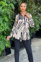 Beige Women Shirt