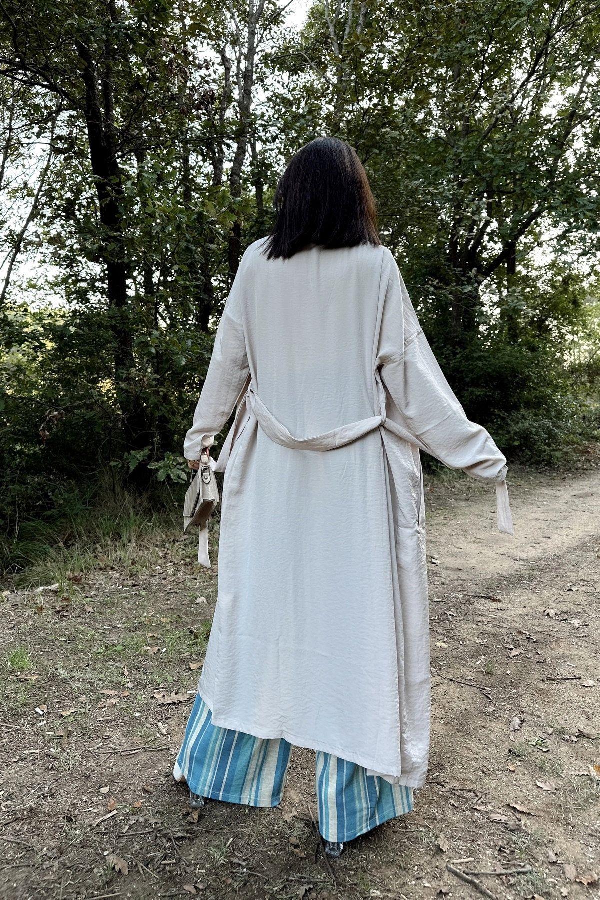 Stone Women Trench Coat