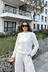 White Women Two-Piece Set