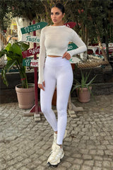 White Women Leggings