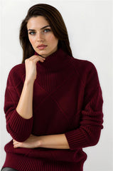 Burgundy Women Sweater