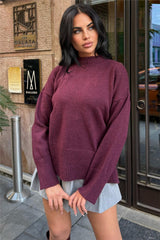 Burgundy Women Sweater