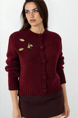 Burgundy Women Sweater
