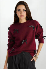 Burgundy Women Sweater