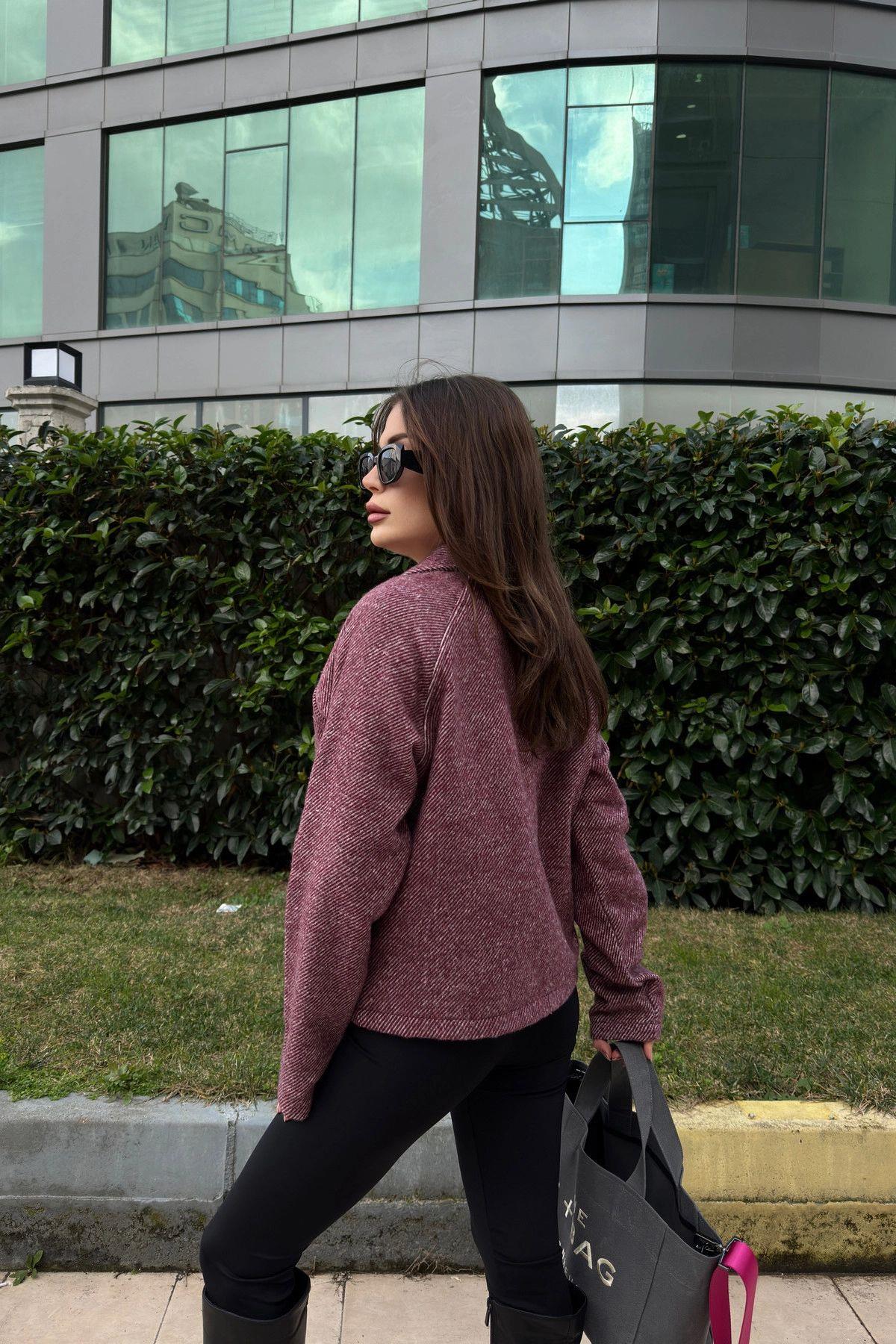 Burgundy Women Jacket