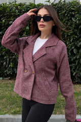 Burgundy Women Jacket