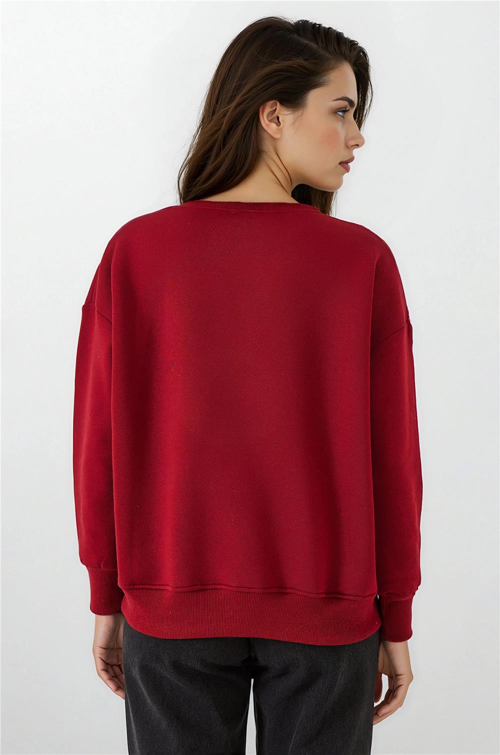 Burgundy Women Sweatshirt