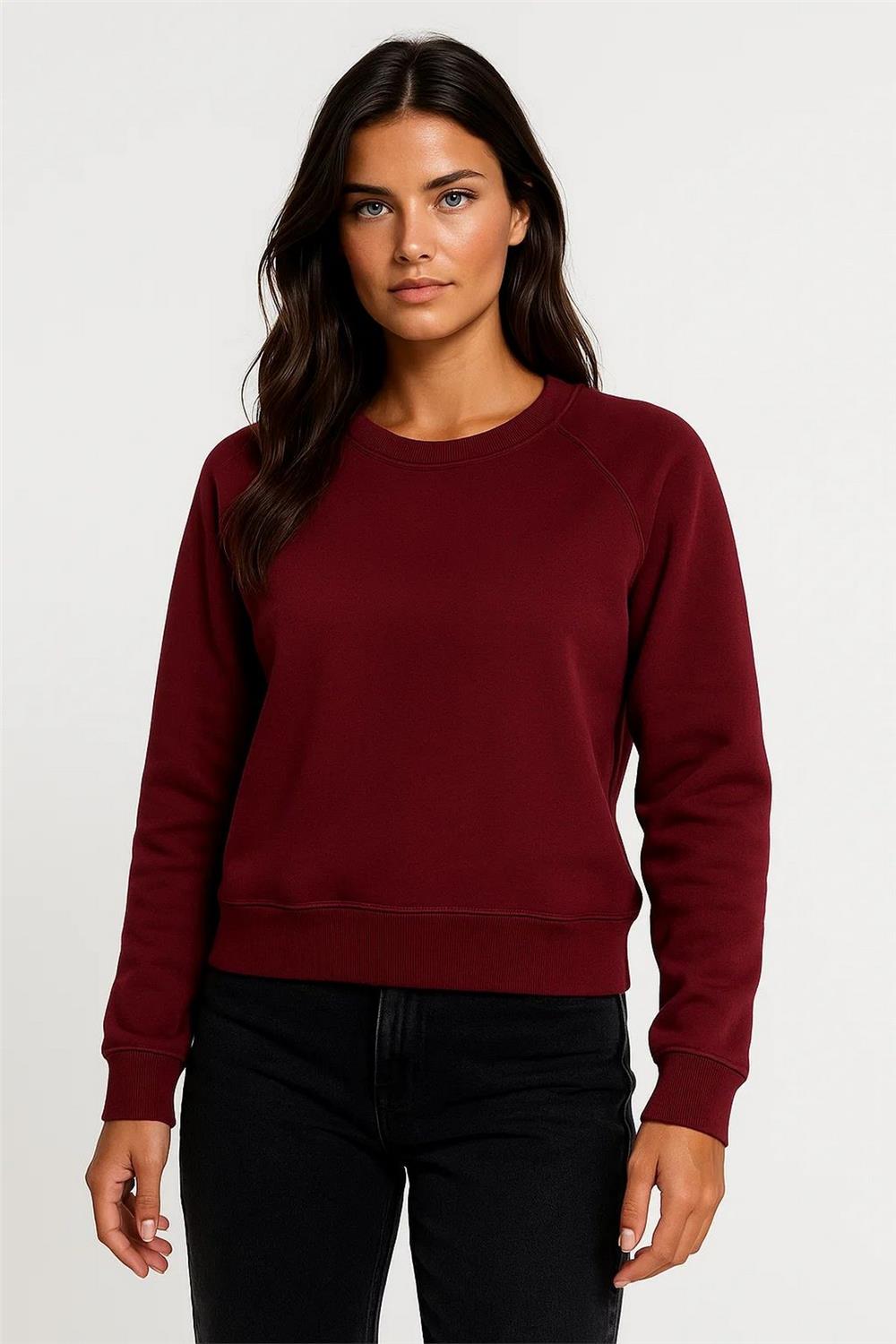 Burgundy Women Sweatshirt