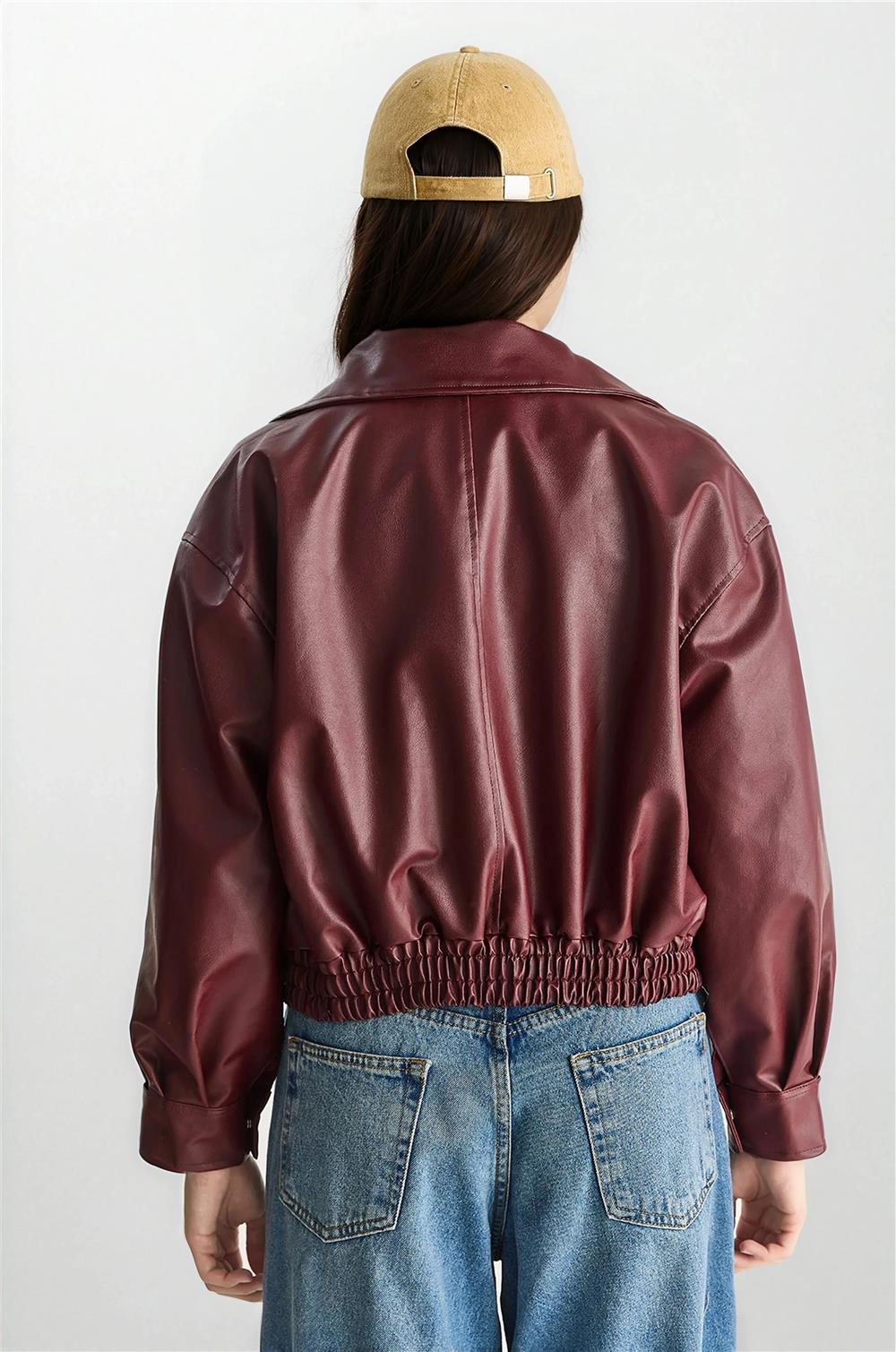 Burgundy Women Jacket