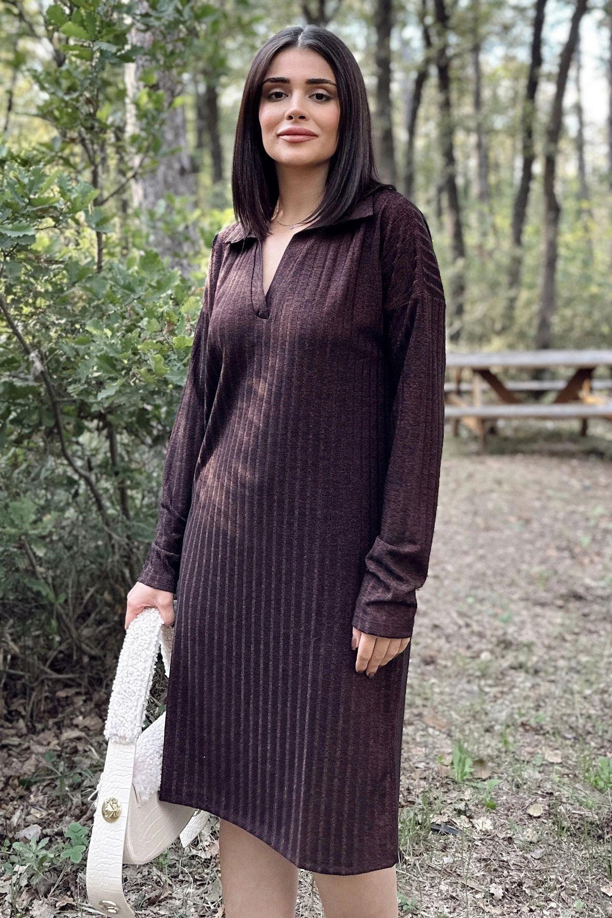 Burgundy Women Dress