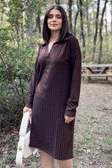 Burgundy Women Dress
