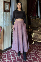 Burgundy Women Skirt