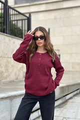 Burgundy Women Sweater