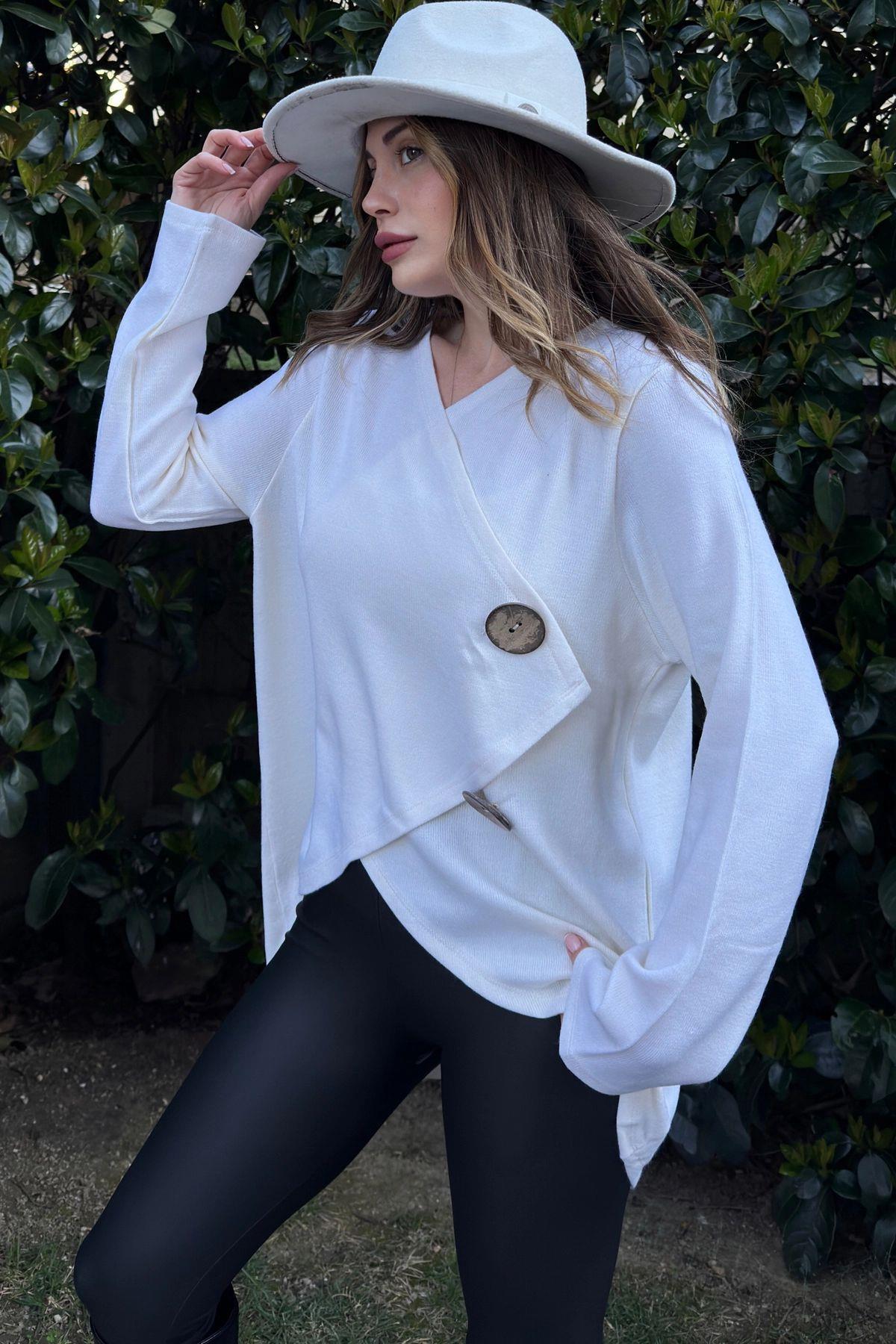 Ecru Women Cardigan